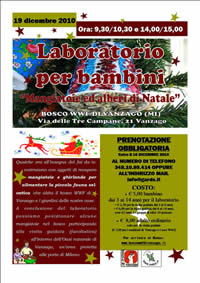 aboratorio per bambini - Bosco WWF Vanzago (MI) - educazione ambientale
